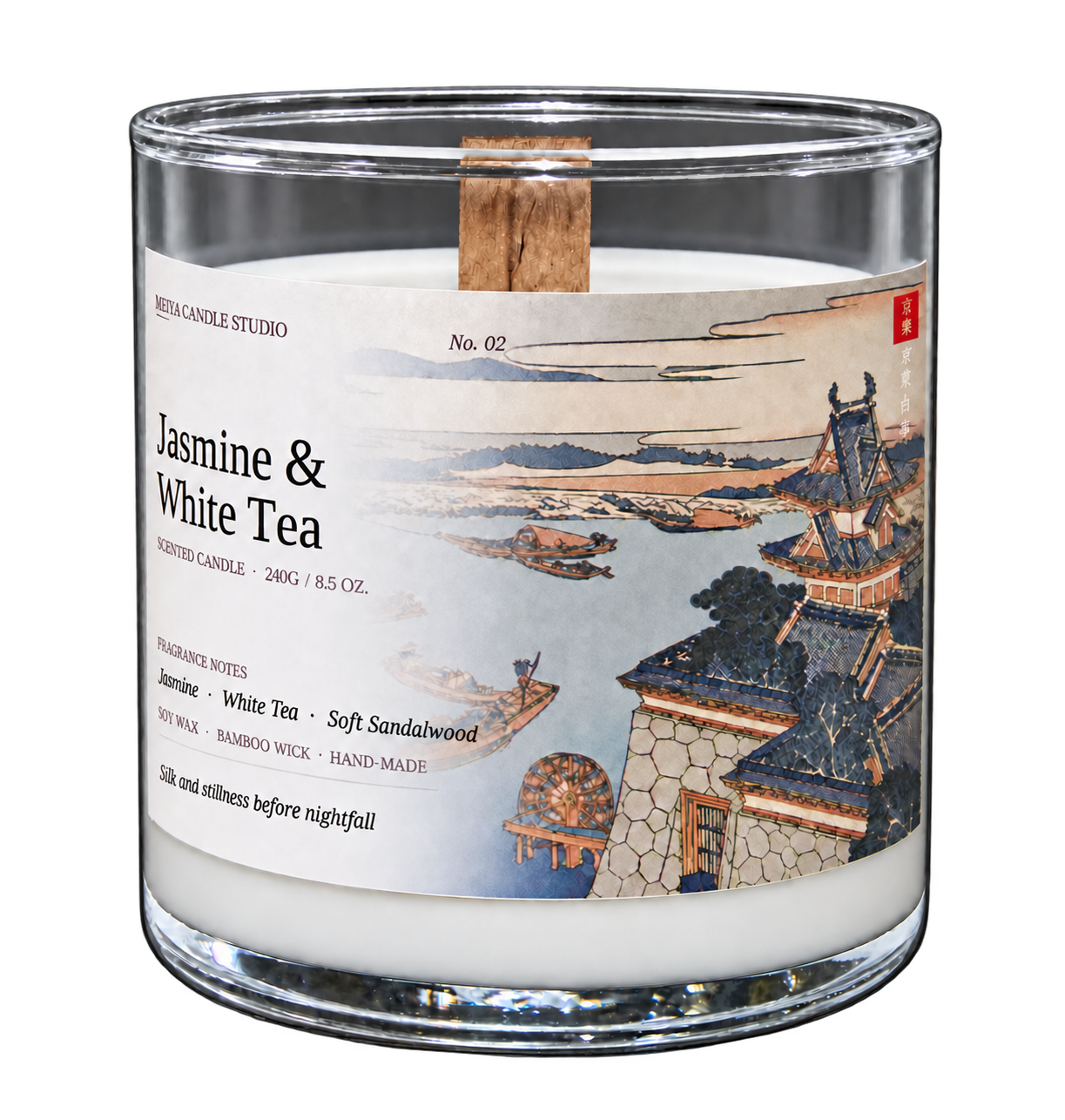 JASMINE & WHITE TEA  No. 02 candle